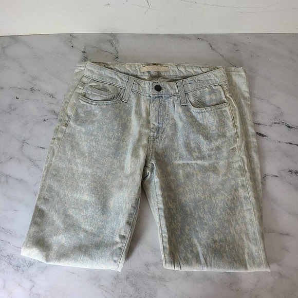 Joe's Jeans The High Water Ankle Mid Rise Blue White Jeans 25W NWT - Picture 5 of 7